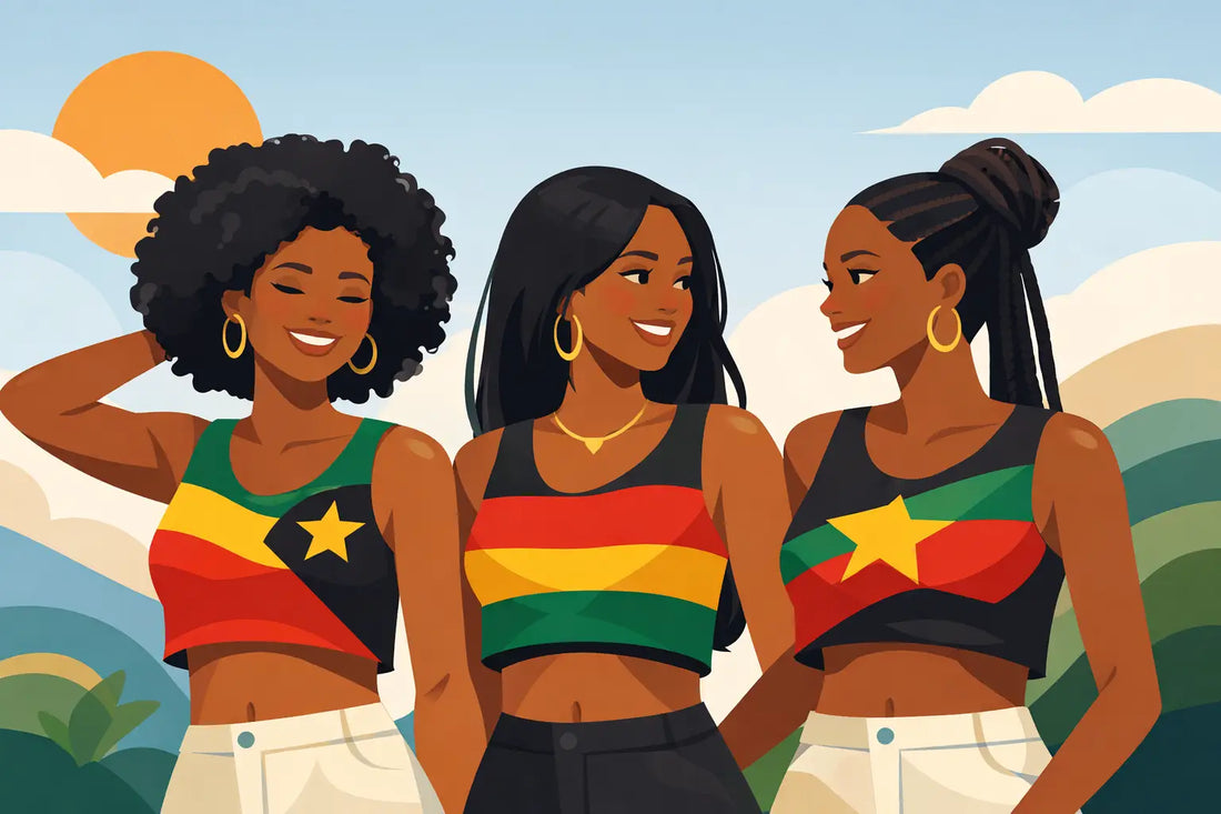 African Flag Crop Top Women Actually Want
